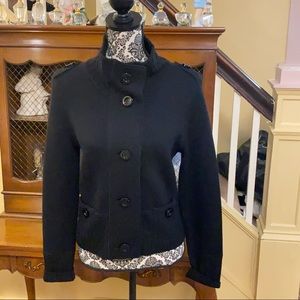 ❤️Carlisle Black Button 100% Merino Wool Sweater.  Size M.